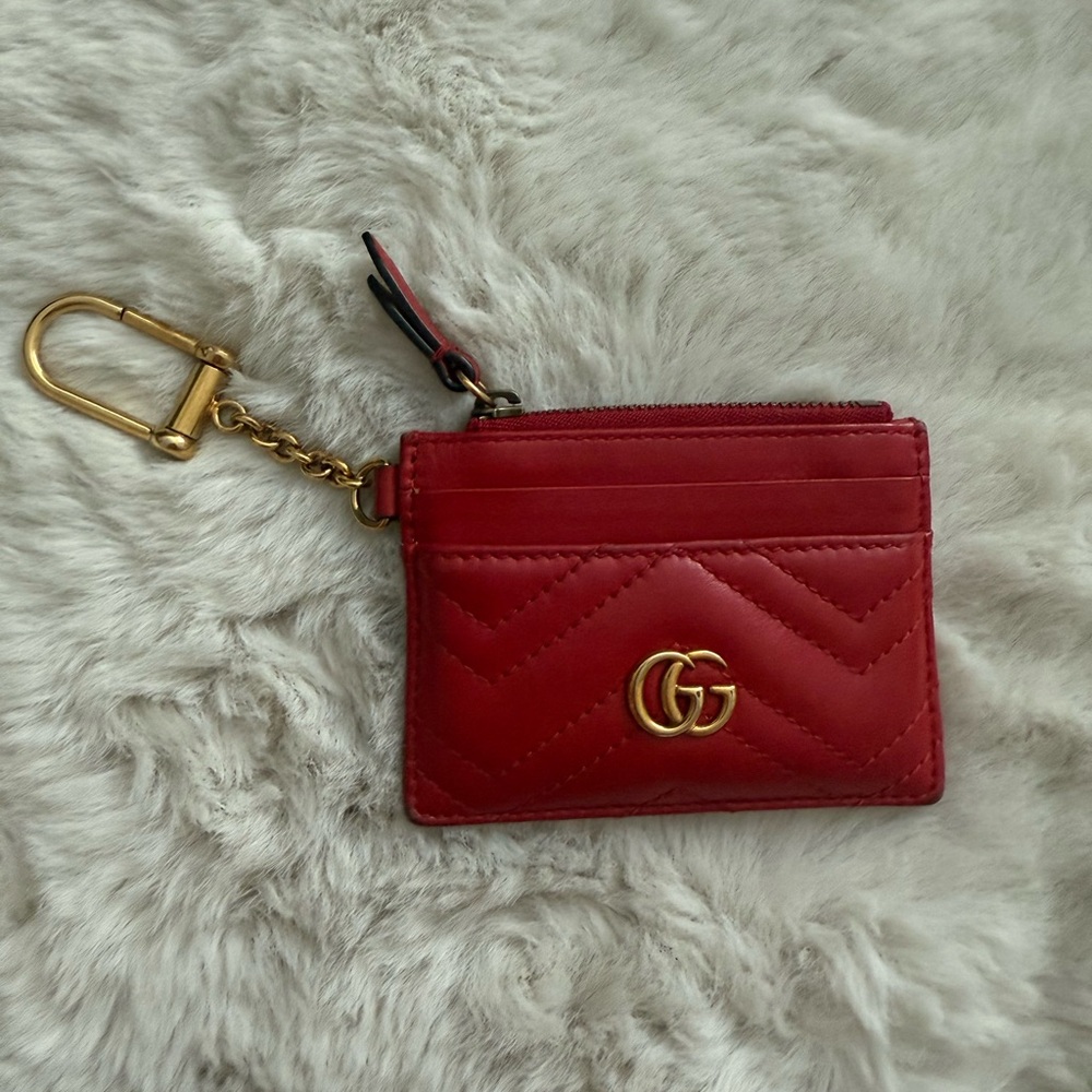 Gucci marmont Card Holder key chain